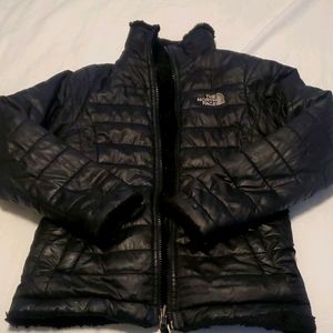 North Face Girls Moosebud Reversable Black Jacket